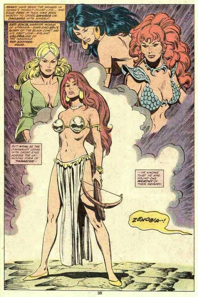 Marvel Comics' Hyborian Ladies Who Slay, Red Sonja, Valeria, Belit, Zenobia. Permissions: CPI/Zetterberg