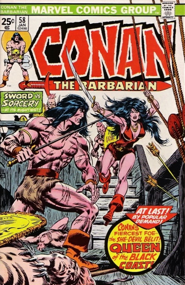 Conan the Brabarian #58: Queen of the Black Coast! Marvel Comics, January, 1976. Permissions: CPI/JZetterberg