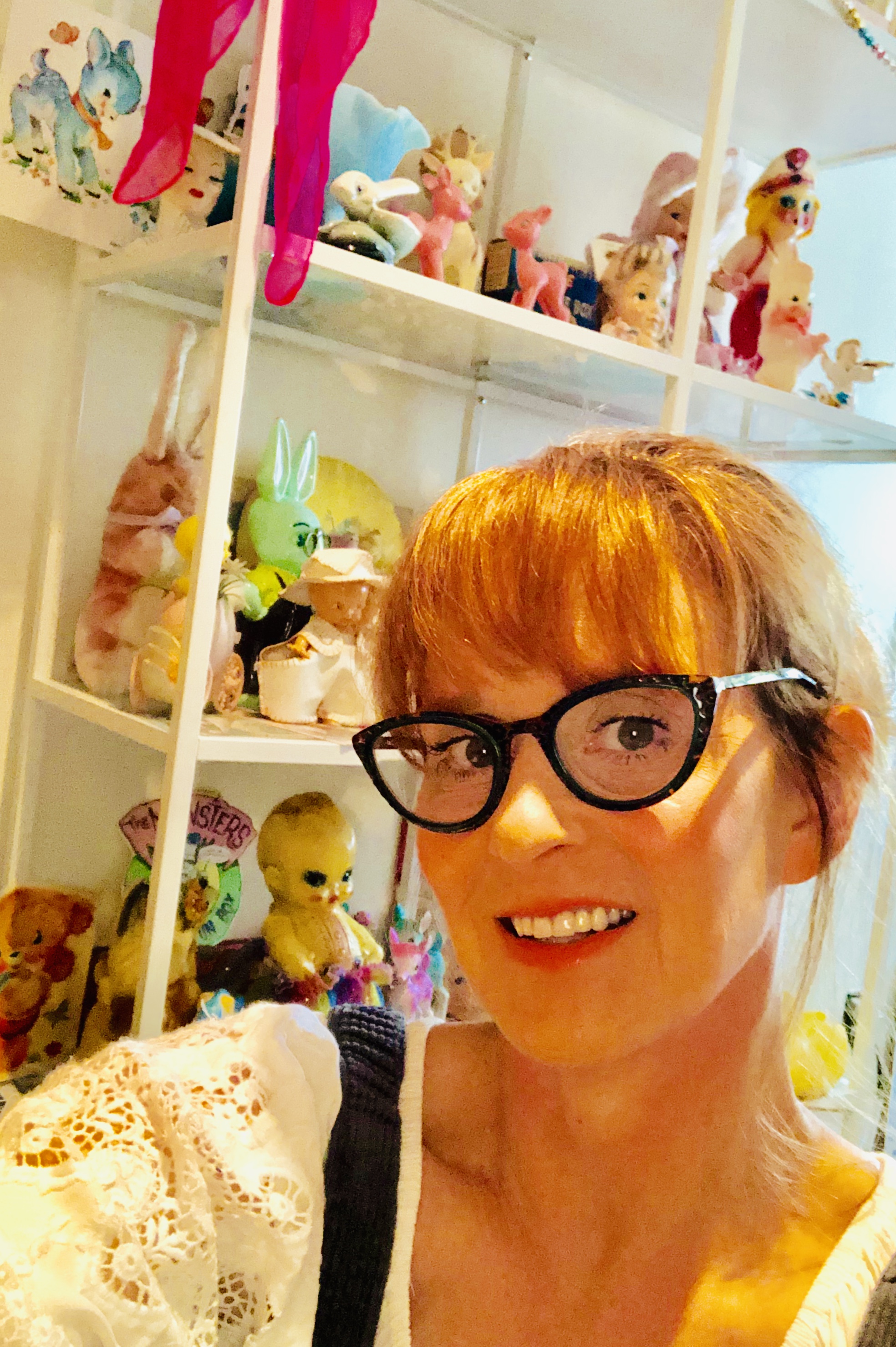 Retro-a-go-go!'s founder Kirsten Pagacz in her kitsch collection, SugarLand. It makes her happy. Photo: Kirsten Pagacz. 
