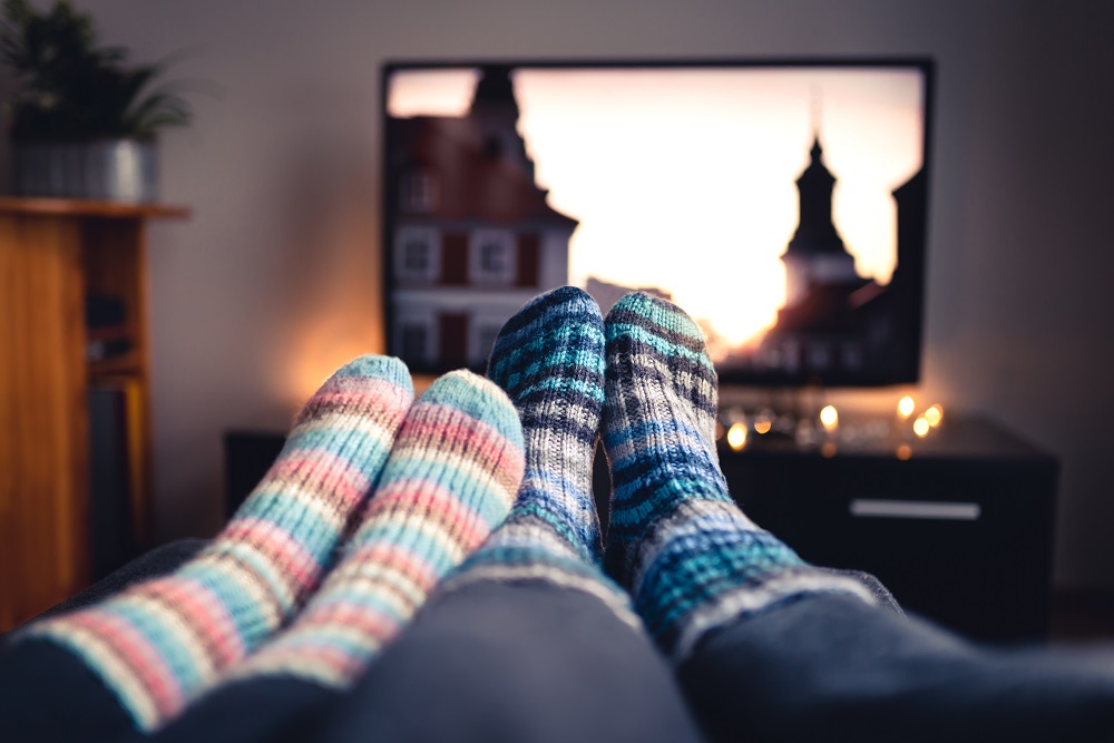 Cozy up, kittens! It's TV time! Adobe Stock lic.#245369511