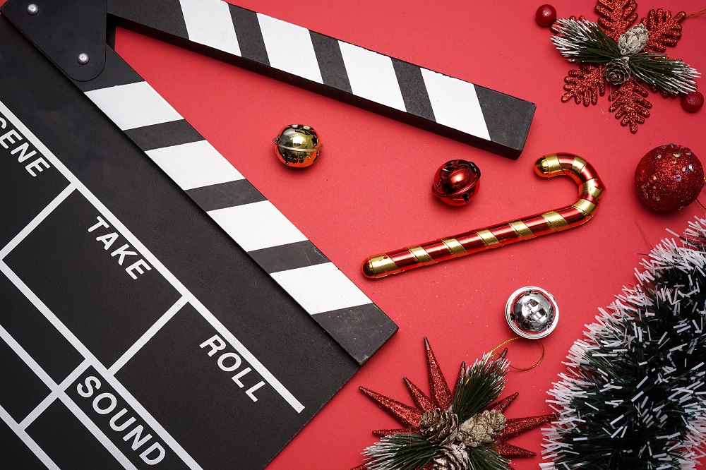 Christmas film slate, Adobe Stock Photo, licensed number 298508322
