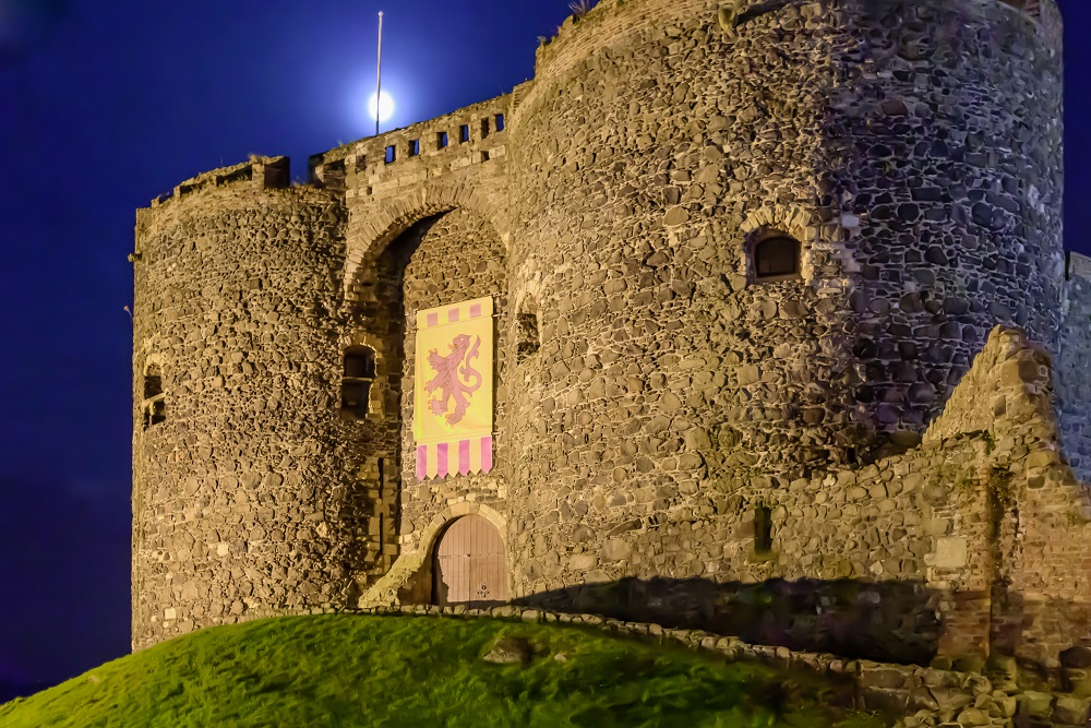 Carrickfergus Castle, Co. Antrim, Northern Ireland. Photo: Adobe Stock lic. #343911068