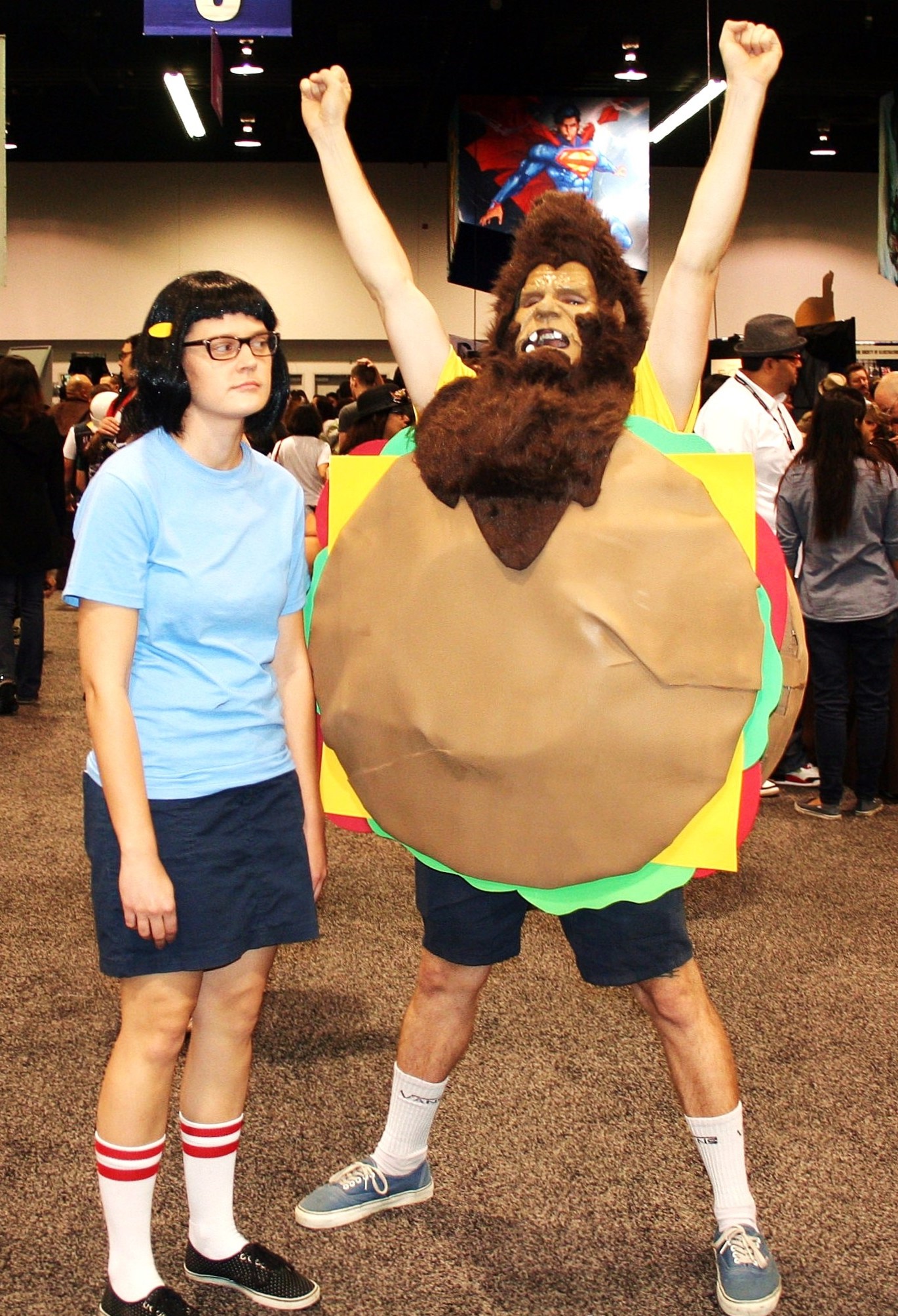 Beefsquatch! Bob's Burgers cosplay at WonderCon Anaheim: Tina and Gene Belcher. Photo: Twisted Pair Photography