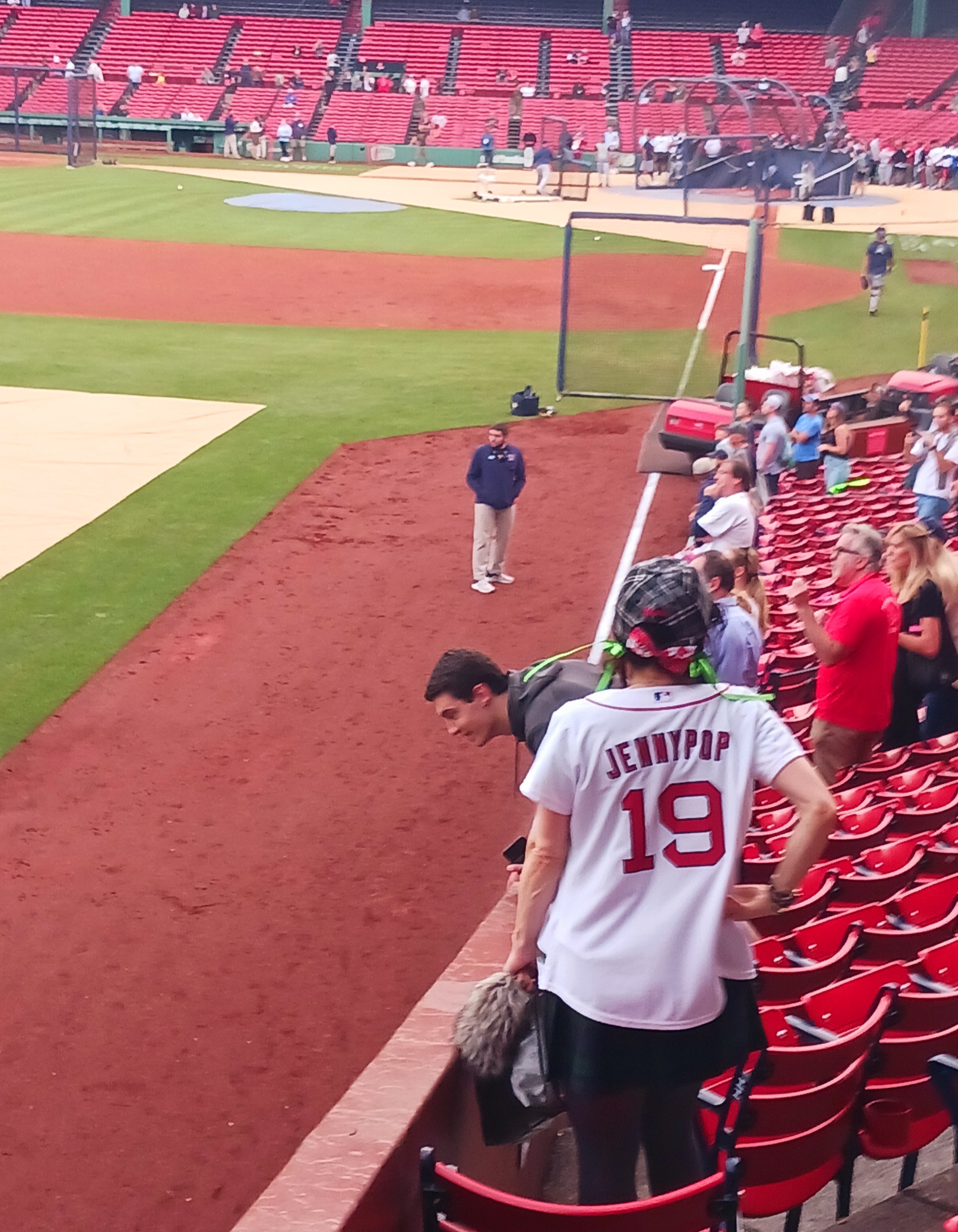 JennyPop playing LF: Fenway Park, final wknd of the regular season: Tampa Bay at.Boston, games 2 and 3. September 2024. Photo: JSDevore 