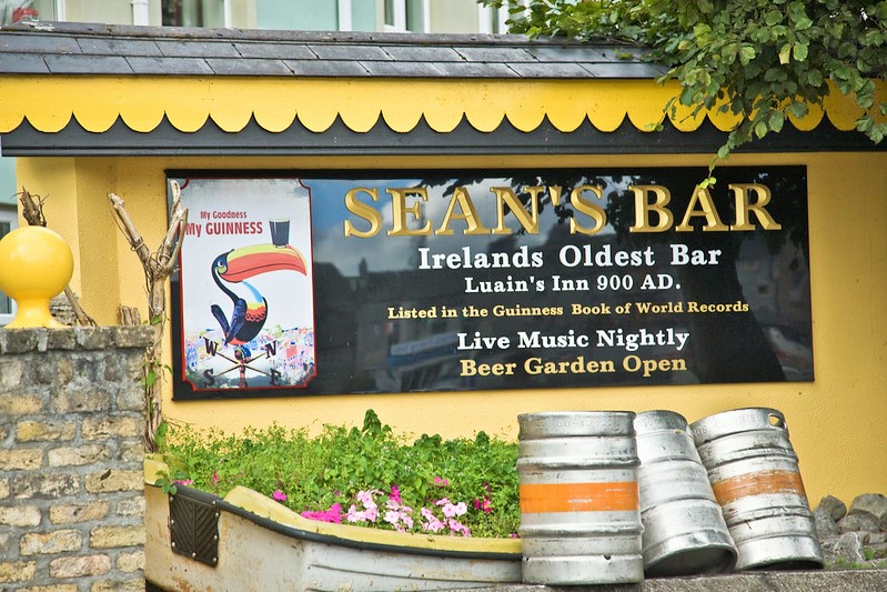 Seán's Bar, est. 900CE, is Europe's Oldest Pub, at 1,120 years old! Photo: William Murphy/Flickr, Athlone, Ireland