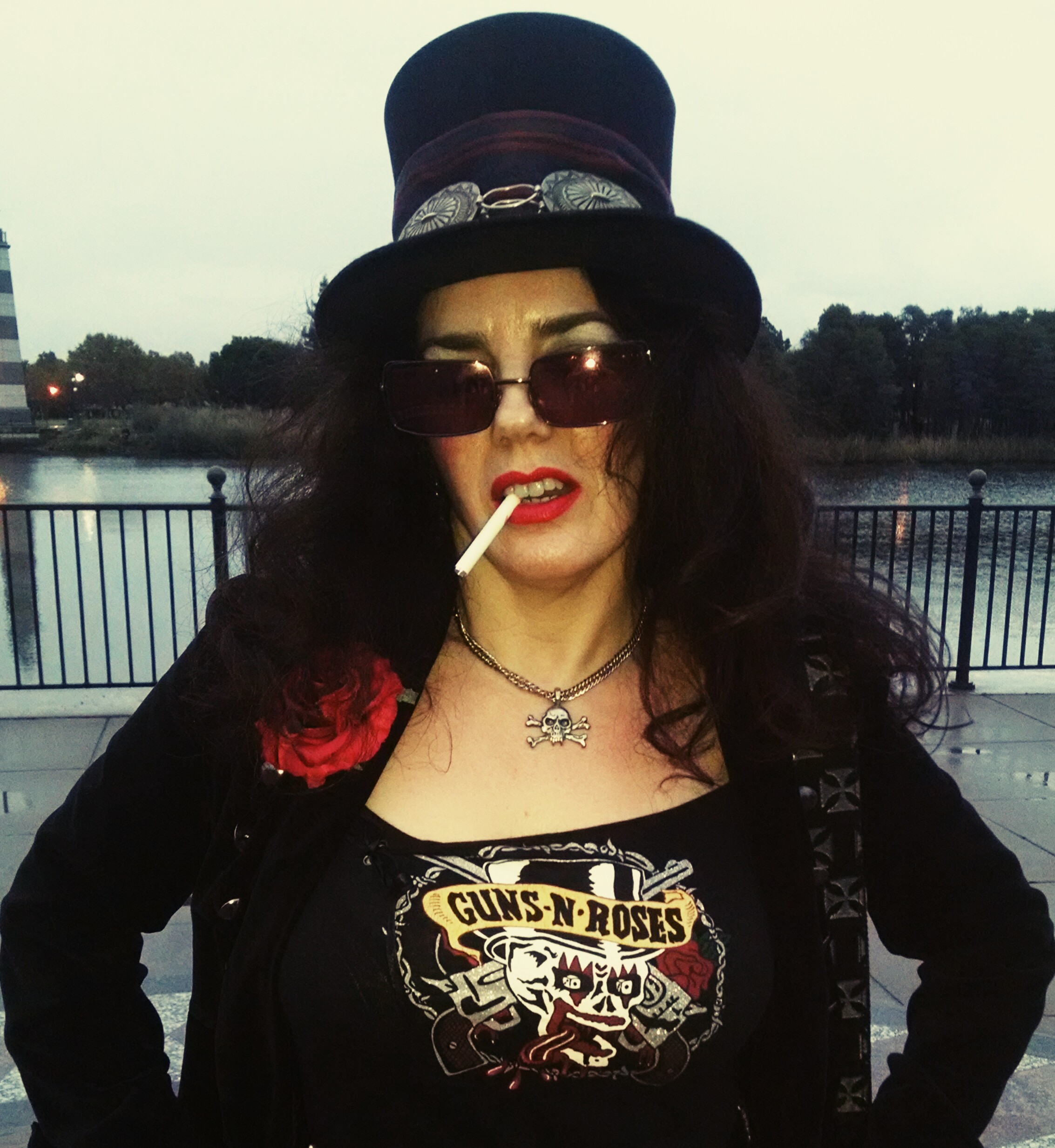 JennyPop as Guns 'n' Roses' Slash, Halloween 2016. Photo: JSDevore